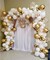 White and Gold Balloons Garland Kit, 120PCS White Metallic Gold Confetti Balloon Arch Kit for Birthday Wedding Engagements Graduation Baby Bridal Shower Anniversary Party Decorations